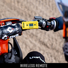 See sag measurements on the wireless remote display.